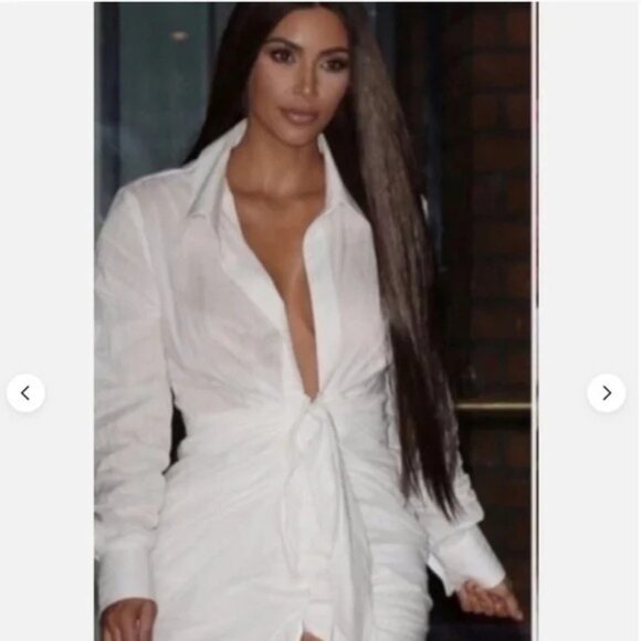 2/$30 NWT Choosy Crosby 2 Plunge Neckline Shirt Dress - Picture 9 of 16